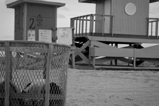 Dark day at the beach Dark day at the beach